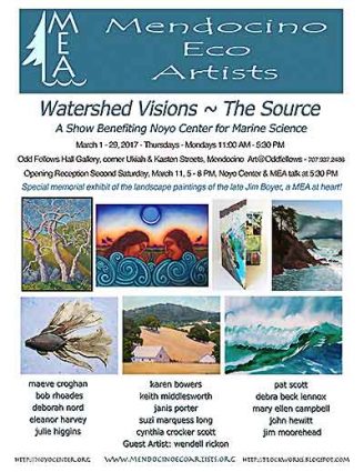 Gallery 1 - “WATERSHED VISIONS – THE SOURCE” Mendocino Eco Artists