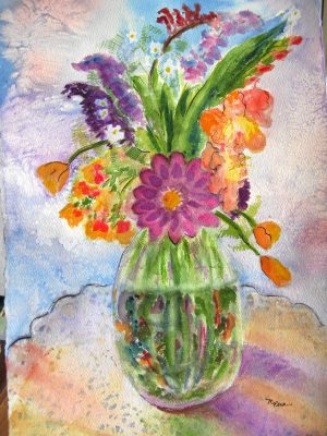 Watercolor Class with Marie Pera at Testa Winery