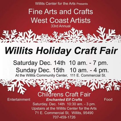 Gallery 1 - Willits Center for the Arts Members Small Works Show and Call to Artists and Crafters