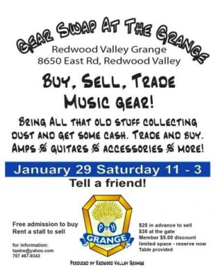 Redwood Valley Grange Fourth Annual Music Gear Swa...