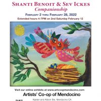 February Featured Artists at the Artists' Co-op of Mendocino