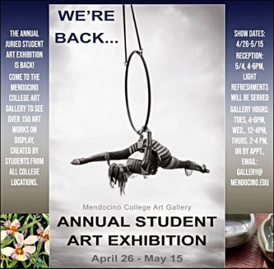 Mendocino College Art Gallery Annual Juried Student Art Exhibition