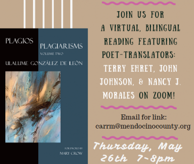 Loba Poetry Series & Open Mic with poet-translators: Terry Ehret, John Johnson, and Nancy J. Morales