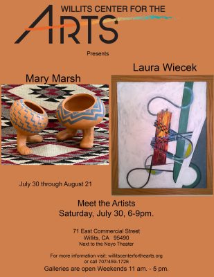 WCA presents ceramics by Mary Marsh and works by Laura Wiecek