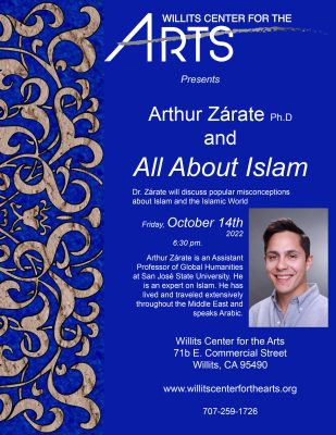 Monthly Art Talk at WCA: Arthur Zarate, PhD "All About Islam"