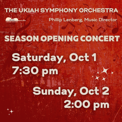 Ukiah Symphony Season Opening Concert