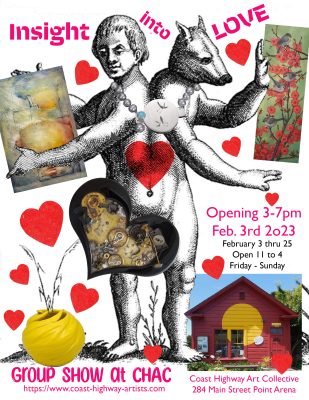 Insight into Love - Valentine's Day Art at the Coast Highway Art Collective