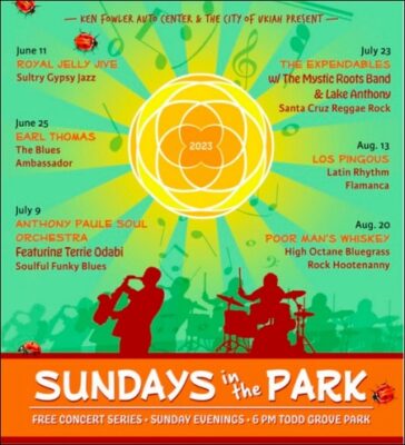 Sundays in the Park Free Concert Series 2023