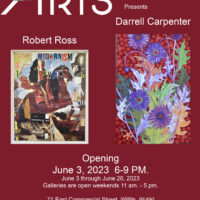Darrell Carpenter's Paintings and Robert Ross's Paper Cuts and Collages at Willits Center for the Arts