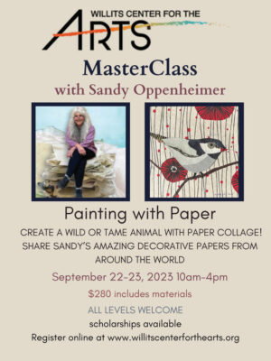 Masterclass with Sandy Oppenheimer at Willits Center for the Arts