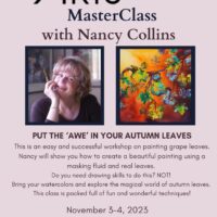 Nancy Collins': PUT THE ‘AWE’ IN YOUR AUTUMN LEAVES workshop at WCA Nov 3-4
