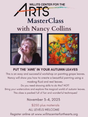 Nancy Collins': PUT THE ‘AWE’ IN YOUR AUTUMN LEAVES workshop at WCA Nov 3-4