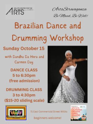 Free Brazilian Dance and Drumming Workshop with Dandha Da Hora and Carmen Day