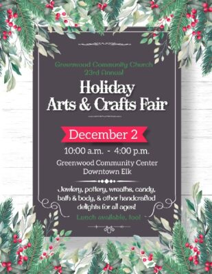 Holiday Arts and Crafts Fair in Elk