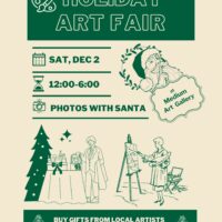 Holiday Art Fair and Photos with Santa at Medium Art Gallery