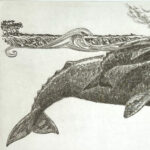 The Art of JD Mayhew during Whale Festival time on the Mendocino Coast!