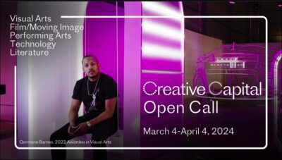 Creative Capital Open Call