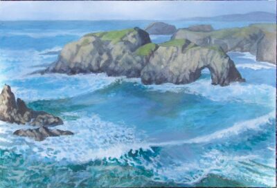 Walk Along the Headlands, ACM Featured painting show by Laura Corben