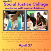 Social Justice Collage workshop with Jazzminh Moore