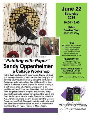 "Painting with Paper" A Collage Workshop with Sandy Oppenheimer